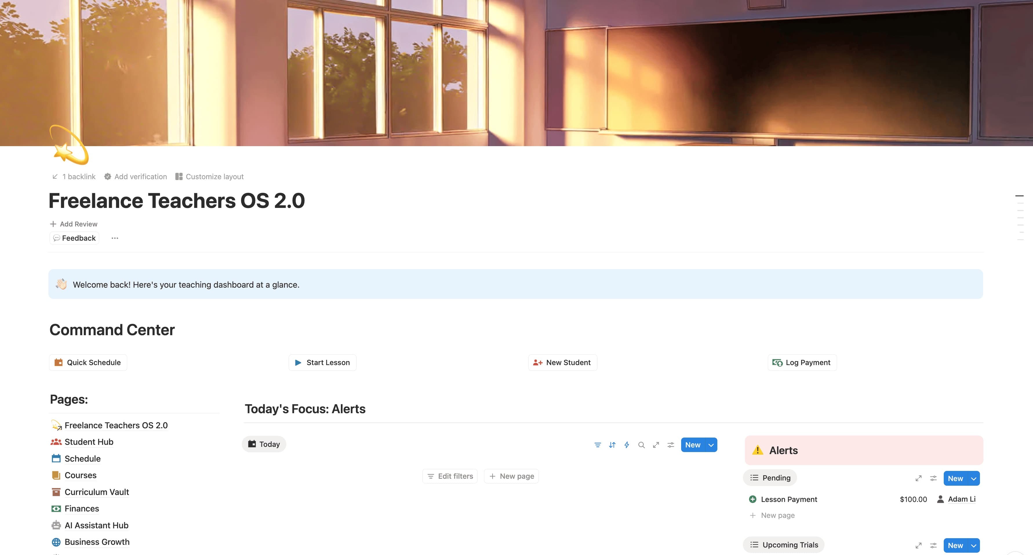 Freelance Teachers OS 2.0